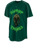 Swamp-Things Adult Two-Button Baseball Jersey Piped Trim