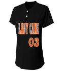 Lady-Cane0303 Two Button Softball Jersey