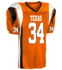 Hook-Em-Horns DISCONTINUED Pro Fit Steelmesh Football Jersey - Teamwork Athletic - 1371