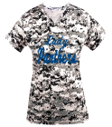 LadyPanthers Digital Camouflage Ladies V-Neck Badger Jersey