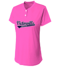 vvall-peewee-yankees-pink Two Button Softball Jersey