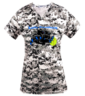 lady-panthers Digital Camouflage Ladies V-Neck Badger Jersey