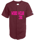 word-wear-31 Tubby DISCONTINUED Teamwork Athletic Full Button Baseball Jersey   -    1221B