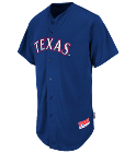 817WHERRY Rangers Full Button Baseball Jersey - Adult MAHD6840