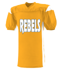 REBELS01 Adult Two Color Football Jersey