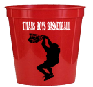 Titan-Boys-Basketball- Plastic Stadium Cup