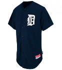 Bathla Tigers Official MLB Full Button Youth Jersey - MAHD684Y