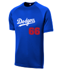 Lil-DelLil-Del-6666 Dodgers MLB Adult League Team Jerseys - Official Nike MLB Wordmark Poly Tees - N223