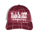 Made-In-1927All-Original-Parts Plaid Twill/Mesh Snapback