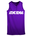 2018-Bombas Adult Sleeveless Two Button Softball Jersey