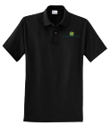 menspoloblk Adult Knit Polo Shirt