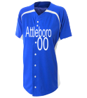 Attleboro00Blue-Pride00 DISCONTINUED Adult Full Button Softball Jerseys Online - NW4189