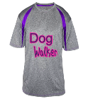 Dog-Walker Adult Fusion Athletic T-Shirt