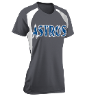 Astros DISCONTINUED Girls Softball Tee Torrent Tech - 1083