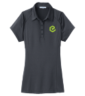 ECAM-SHIRT DISCONTINUED Ladies Fine Stripe Performance Polo