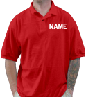 NAME Adult 50% Polyester / 50% Cotton Polo