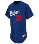 PEDERSON313131PEDERSON31 Dodgers Full Button Baseball Jersey - Adult MAHD6840
