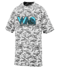 waq Adult Customized Digi Camo Wicking T-Shirt