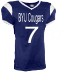 BYU-Cougars7 DISCONTINUED Youth Grinder Steelmesh Football Jersey -Teamwork Athletic-1380