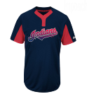 Impeach-45 Custom Indians Two-Button Jersey - Indians-MAI383