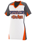 Denominatorssoftball7 Ladies V-Neck Three Toned Softball Jersey