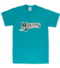 1 Custom Marlins Two-Button Jersey - Marlins-MAI383