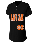 Lady-Cane0303 Two Button Softball Jersey