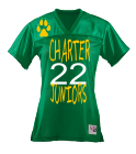 CHARTER22JuniorsSAMPLE22 Augusta Ladies Junior Fit Replica Football Tee
