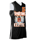 5SpartansEliteBerry5 DISCONTINUED Adult Triple Double Rev Jersey - 1437