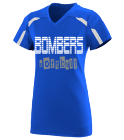 Bomberssoftball7 Girls V-Neck Softball Jersey