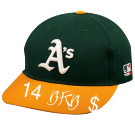14-BKB- Oakland A's Official MLB Hat for Little Kids Leagues OCMLB300