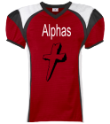 Alphasmitchell26 DISCONTINUED Adult Red Zone Steelmesh Football Jersey 1355
