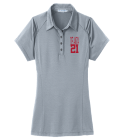DE-ANZA2121 DISCONTINUED Ladies Fine Stripe Performance Polo