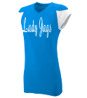 Lady-Jags Ladies V-Neck Two Toned Jersey