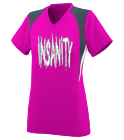 insanity Ladies V-Neck Three Colorblock Jersey