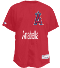 Anabella Angels Official MLB Full Button Youth Jersey - MAHD684Y