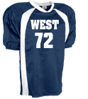 West DISCONTINUED Adult Wild Horse Steelmesh Football Jersey - Teamwork Athletic - 1323