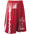 Fox-Lane-WRESTLIING DISCONTINUED Adult Triple Double Reversible Basketball Shorts - 4448