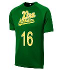 Xlr55 Athletics MLB Adult League Team Jerseys - Official Nike MLB Wordmark Poly Tees - N223