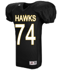 HAWKS74LINDSEY74 Adult Football Jersey