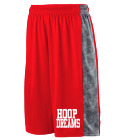 HOOPDREAMSRED-ADULT Adult Geo Print Shorts