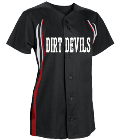 Dirt-Devils DISCONTINUED Girl's Changeup Softball Jersey - 1289