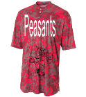 Peasants 2-Button Camo Baseball Jersey