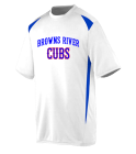 BROWNS-RIVER-CUBS Youth Wicking Crew Neck Two Color Block Jersey DISCONTINUED