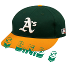 -BKB- Oakland A's Official MLB Hat for Little Kids Leagues OCMLB300