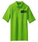 JohnnyJohnny-J-and-Times-Past Adult Silk Polo Shirt With Pocket