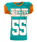 SNAKE-EYES5555JONESSNAKES DISCONTINUED Youth Customized Progame Football Jersey  - 751Y