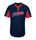00 Youth Indians Two-Button Jersey - Indians-MAIY83