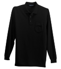 DallasDallas Adult Silk Long Sleeve Polo Shirt With Pocket