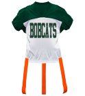 BES-BOBCATS10 DISCONTINUED Adult Official Flag Football Jersey - 1358